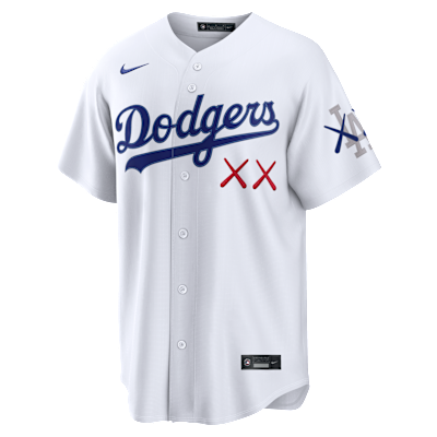 Los Angeles Dodgers Men's Nike x KAWS MLB Stadium Jersey. Nike.com